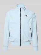 Blauer USA Jacke mit Label-Patches Modell 'Anson' in Hellblau, Größe L