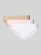 Skiny Slim Fit Slips mit Logo-Print im 3er-Pack in Rosa, Größe 36