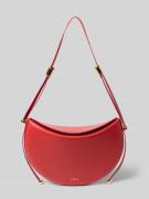 FURLA Shoulder Bag mit Logo-Print Modell 'Moonstone' in Rot, Größe 1