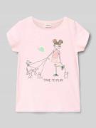 s.Oliver RED LABEL Regular Fit T-Shirt aus reiner Baumwolle in Hellros...