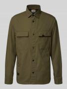 camel active Regular Fit Hemdjacke aus reiner Baumwolle in Oliv, Größe...