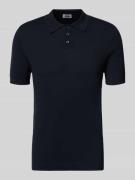 Drykorn Slim Fit Poloshirt Modell 'Triton' in Dunkelblau, Größe L