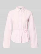 JJXX Regular Fit Bluse mit Bindegürtel Modell 'CARO' in Hellrosa, Größ...