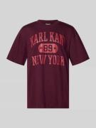 KARL KANI Oversized Fit T-Shirt mit Logo-Print Modell 'Heritage' in Bo...
