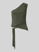 Forever New Slim Fit Top im One-shoulder-Design Modell 'Jemma' in Oliv...