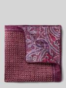 Verugia Einstecktuch aus Leinen-Mix mit Seiden-Anteil in Pflaume, Größ...