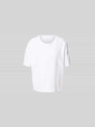 Juvia Regular Fit T-Shirt aus Baumwoll-Mix in Weiss, Größe L