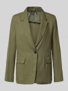 EMME Regular Fit Blazer aus Leinen Modell 'VINCITA' in Oliv, Größe 36