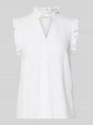 Selected Femme Regular Fit Blusentop mit Leinen-Anteil Modell 'VIVA' i...