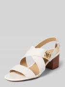 MICHAEL Michael Kors Sandalette aus Leder mit Blockabsatz in Offwhite,...