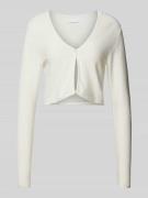 Jake*s Cocktail Bolero mit Knopfverschluss in Ecru, Größe 44