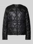 Blauer USA Steppjacke mit Label-Badge Modell 'TAFT' in Black, Größe L