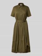 ROBE LÉGÈRE Hemblusenkleid mit Bindegürtel in Khaki, Größe 36