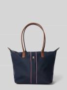 Tommy Hilfiger Henkeltasche mit gestickten Kontraststreifen in Dunkelb...