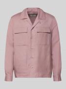 Antony Morato Regular Fit Hemdjacke aus Leinen-Viskose-Mix in Rostrot,...