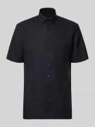OLYMP Regular Fit Freizeithemd mit Kentkragen in Black, Größe 41