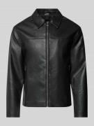 Only & Sons Regular Fit Jacke in Leder-Optik Modell 'JACK' in Black, G...