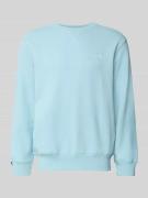 Superdry Sweatshirt mit Rundhalsausschnitt und Label-Stitching in Hell...