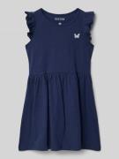 Blue Seven Kleid mit Rüschen und Motiv in Marine, Größe 104