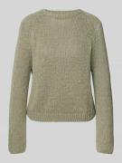 Marc O'Polo Oversized Strickpullover aus Baumwoll-Mix in Hellgruen, Gr...