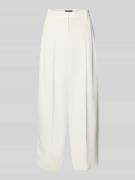 Luisa Cerano Wide Fit Stoffhose aus Viskose-Mix mit Bundfalten in Offw...