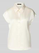 Luisa Cerano Regular Fit Bluse aus Seide mit Knopfleiste in Offwhite, ...