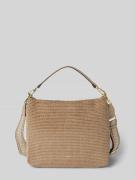 Abro Handtasche in Flecht-Optik Modell 'Kaia' in Taupe, Größe 1