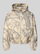 KARL KANI Jacke mit Kapuze und Logo in Beige, Größe L