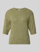 s.Oliver RED LABEL Relaxed Fit Strickpullover aus Baumwoll-Mix in Khak...