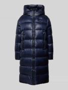 Blauer USA Regular Fit Steppmantel mit Label-Patch in Marine, Größe XS