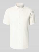 Jack & Jones Regular Fit Freizeithemd aus Baumwoll-Leinen-Mix in Weiss...