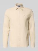 Tommy Jeans Regular Fit Freizeithemd aus Leinen-Baumwoll-Mix in Beige,...