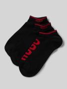 HUGO Sneaker-Socken mit Logo-Print in Black, Größe 39-42