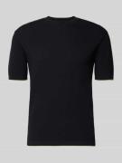 Emporio Armani Strickshirt mit Strukturmuster und Rundhalsausschnitt i...