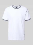 JOOP! Collection T-Shirt mit Kontraststreifen Modell 'Jose' in Weiss, ...