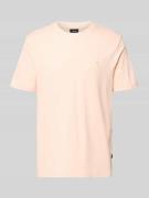 JOOP! Collection T-Shirt mit Logo-Stitching Modell 'Priamo' in Apricot...