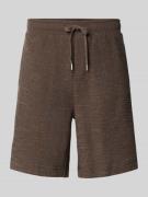 Marc O'Polo Relaxed Fit Sweatshorts aus Baumwoll-Mix in Dunkelbraun, G...