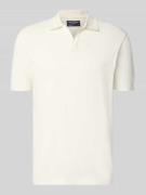 Marc O'Polo Regular Fit Poloshirt aus Baumwoll-Leinen-Mix in Offwhite,...