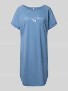 LOUIS & LOUISA Nachthemd mit Stitching Modell 'Urlaubsträume' in Blau,...