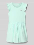 Blue Seven Kleid mit Rüschen und Motiv in Helltuerkis, Größe 104