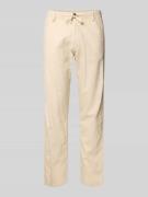 Jack & Jones Relaxed Fit Hose aus Baumwoll-Leinen-Mix Modell 'KANE' in...