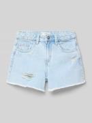 Mango Regular Fit Jeansshorts im 5-Pocket-Design Modell 'isa' in Hellb...