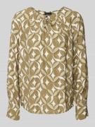 s.Oliver BLACK LABEL Regular Fit Langarmbluse aus Viskose in Khaki, Gr...