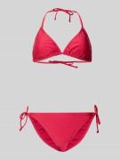 Shiwi Slim Fit Bikini-Set mit Logo-Applikation in Pink, Größe 34