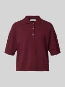 Marc O'Polo Denim Boxy Fit T-Shirt aus Baumwoll-Mix in Bordeaux, Größe...
