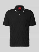 HUGO Regular Fit Poloshirt aus reiner Baumwolle Modell 'DUNIK' in Blac...