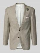 Carl Gross Sakko mit Applikation Modell 'Tannon' in Hellbraun, Größe 2...