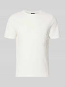 ARMANI EXCHANGE T-Shirt mit Logo-Muster und Rundhalsausschnitt in Weis...