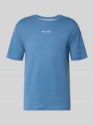 Marc O'Polo Regular Fit T-Shirt aus reiner Baumwolle in Blau, Größe L