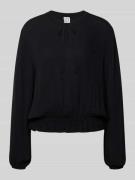 Emily Van den Bergh Bluse aus Viskose mit Schlüsselloch-Ausschnitt in ...